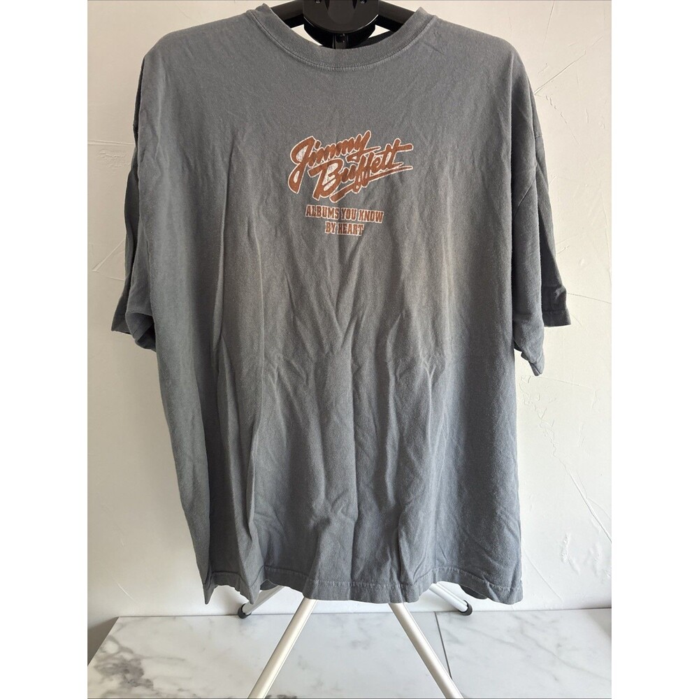 Jimmy Buffet Margaritaville Key West "Albums You Know By Heart" Grey T-Shirt